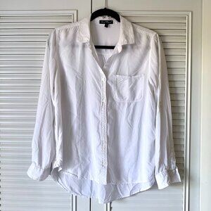Velvet Heart White Long Sleeve Soft Button Down Top / Women's Size Large